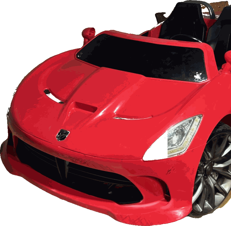 Kids' ride-on red roadster sports car